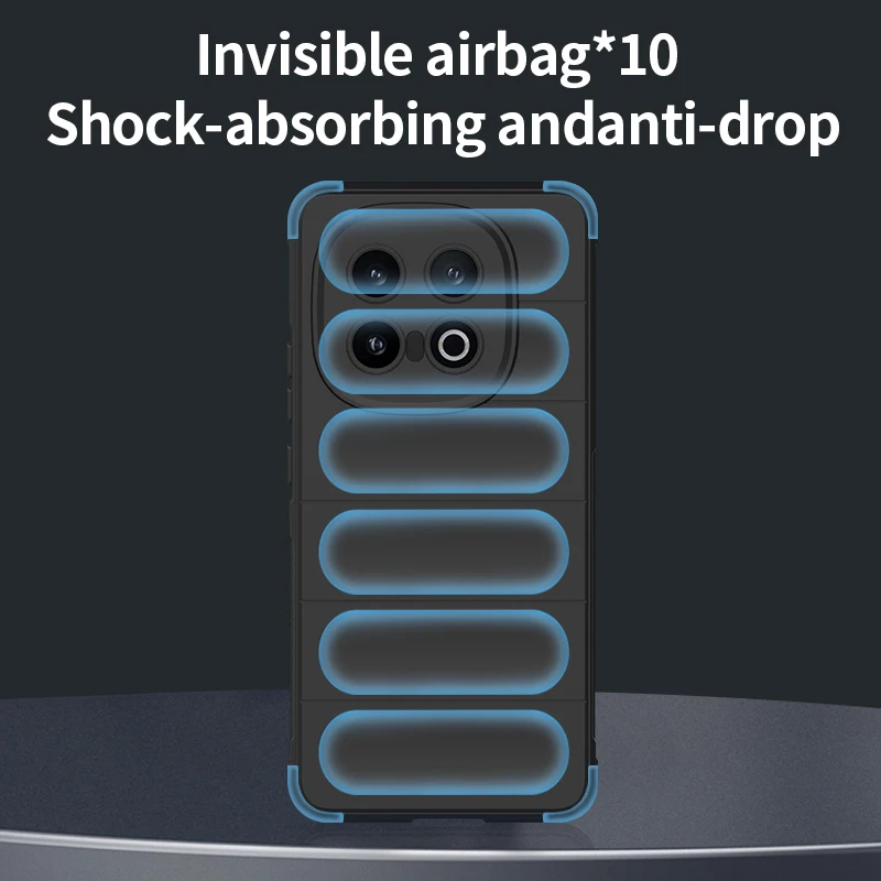 Funda de piel suave a prueba de golpes para teléfono Oppo Realme 10 11 12 13 14 Pro Plus 14T, funda protectora AirBag de silicona líquida - imagen 3