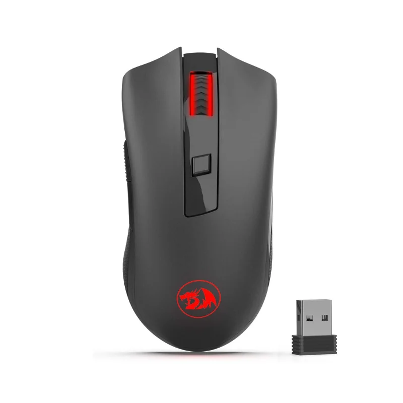 Ratón óptico inalámbrico Redragon M652 2,4G con receptor USB, ratones portátiles para juegos y oficina, 5 niveles de DPI ajustables
