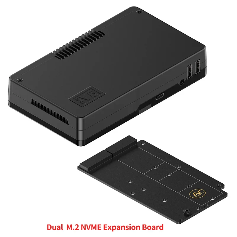 Caja Argon ONE V5 M.2 NVME para Raspberry Pi 5, carcasa de aluminio, ventilador PWM de 30mm, placa de expansión de ranura PCIe NVMe única/doble integrada - imagen 5