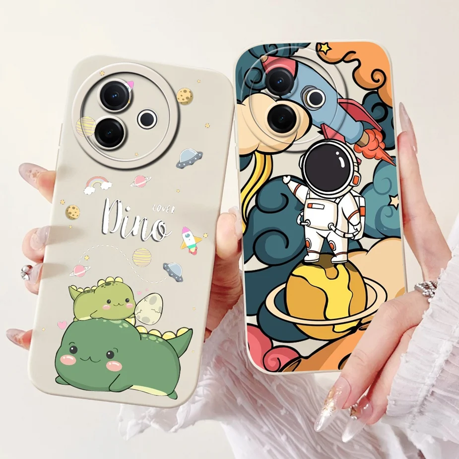 Para Vivo Y39 5G funda V2436 lindo patrón de dibujos animados de moda cubierta a prueba de golpes suave TPU fundas de teléfono para Vivo Y300i Y 39 VivoY39 parachoques - imagen 3