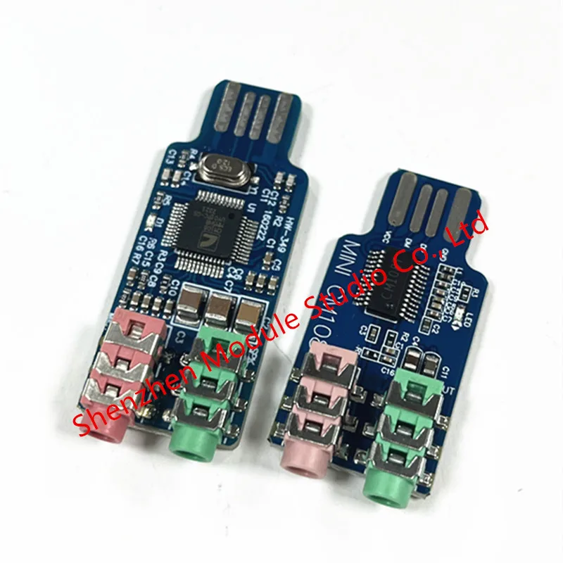 Tarjeta de sonido USB sin conductor CM108, Conector de micrófono para auriculares de 3,5mm, tarjeta de Chip de sonido externa, tarjeta de sonido estéreo para ordenador portátil