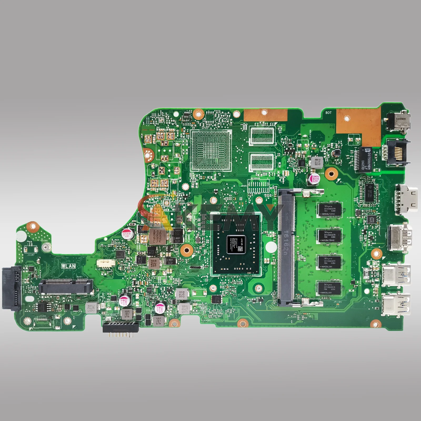 Placa base para ordenador portátil X555DA para ASUS VivoBook A555D X555DA K555D X555YI X555YA X555DG X555D con CPU A4 A6 A8 A10 A12 - imagen 3