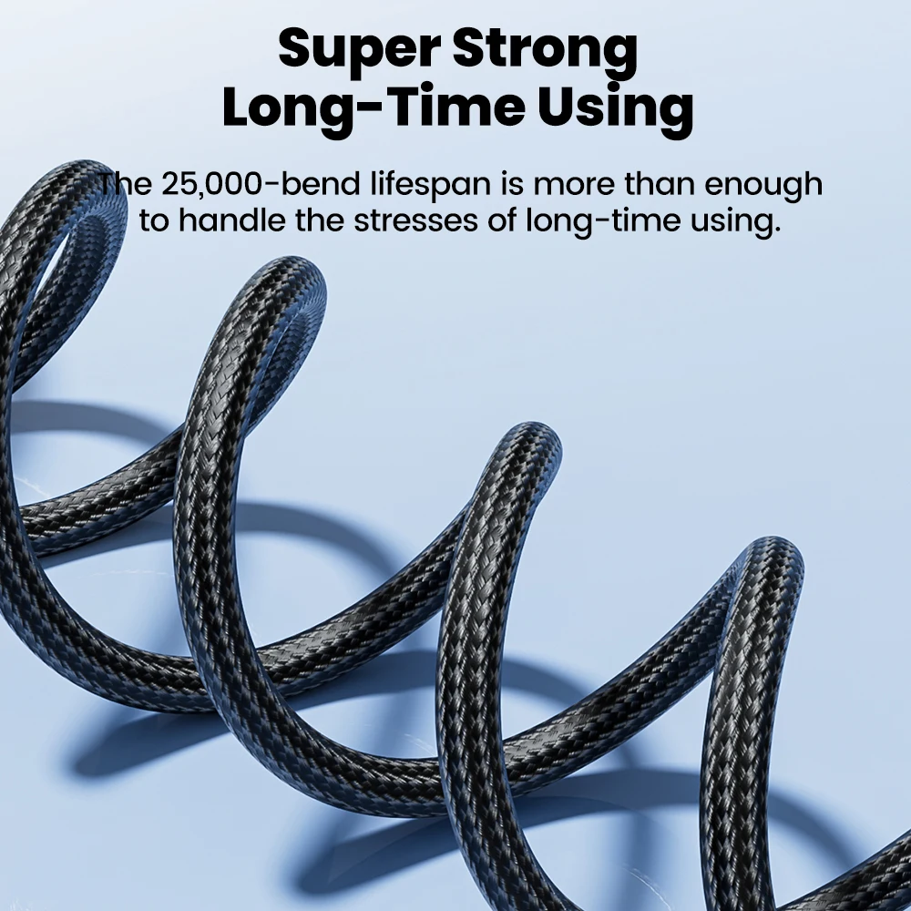 Olaf 0.25M 1M 2M Cable de carga rápida 100W Tipo C Cable corto 90 °   Codo doble para banco de energía Huawei Xiaomi Cable USB A a USB C - imagen 5