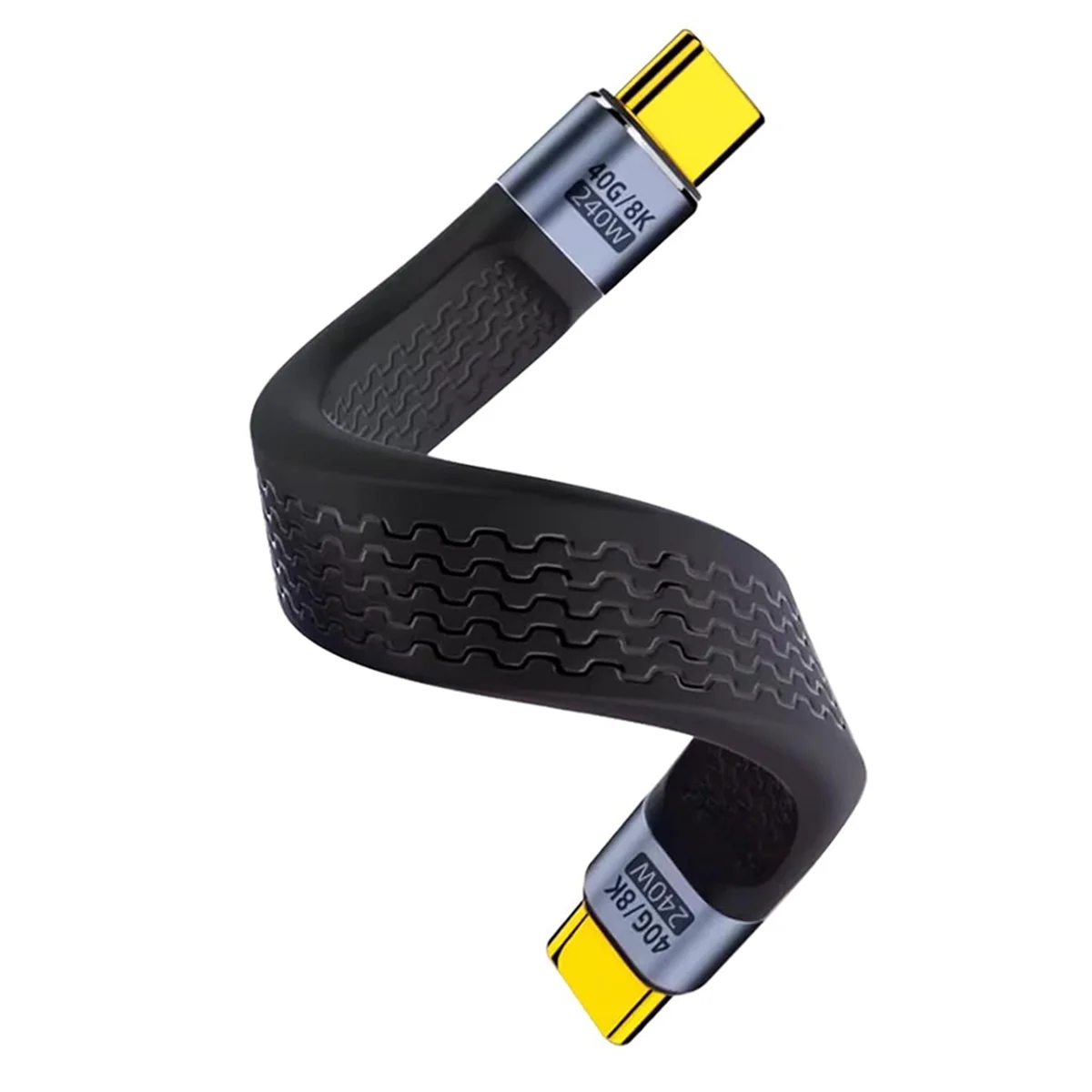 Enjoy Life, It's Worth Having 40Gbps USB 4.0 PD 240W Fast Charging Cable Support 8K 4K Video Transmission Mobile Data Cable for