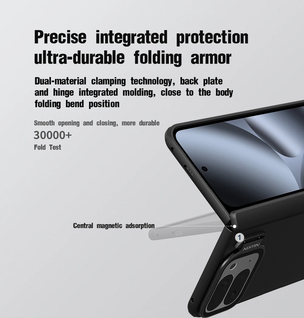 Nillkin para Google Pixel 10 Pro funda magnética plegable súper esmerilado Protector de cámara soporte duro PC contraportada protección - imagen 3