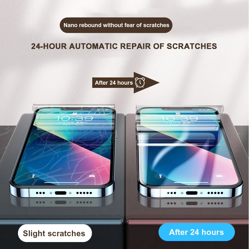 Película de hidrogel de cubierta completa 10000D para iPhone 16 11 12 13 14 Pro Max 7 8 14 Plus Protector de pantalla para iPhone 14 12 15 X XR XS MAX - imagen 5