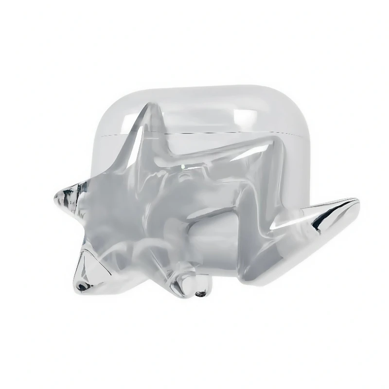 Funda para auriculares con tema de estrella Original, funda decorativa de resina con impresión 3D personalizada para Airpods Pro, protección contra caídas, regalo para auriculares DIY - imagen 4