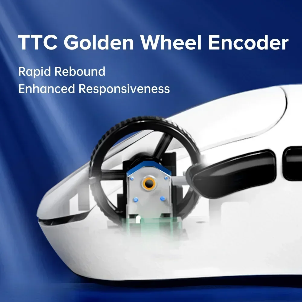 Delux-ratón inalámbrico M500 PRO para juegos, dispositivo ergonómico y ligero, con base de carga RGB, 26000DPI, 8K de tasa de sondeo, PAW3395 - imagen 2