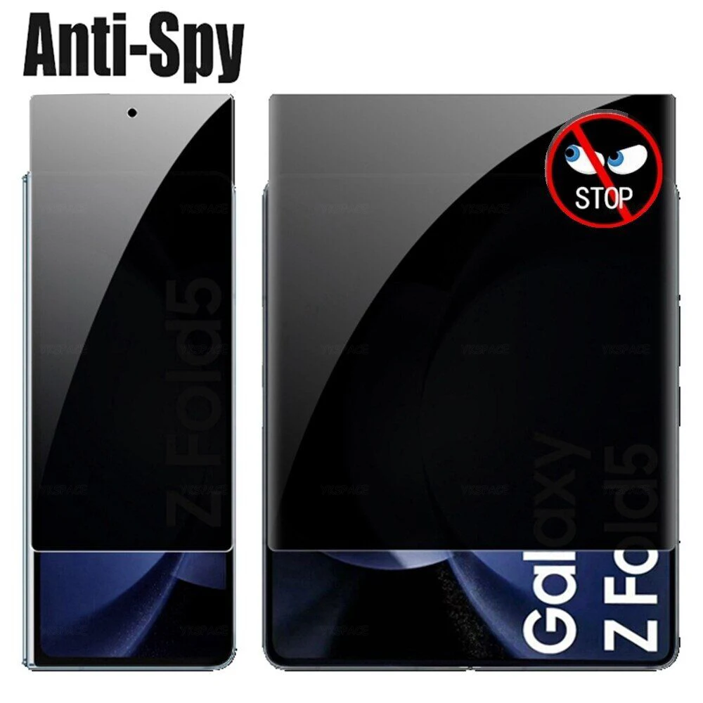 Película de hidrogel de privacidad interior externa para Samsung Galaxy Z Fold 2 3 4 5 6 SE 7 W25 W24 W23 Protector de pantalla suave antiespía - imagen 2