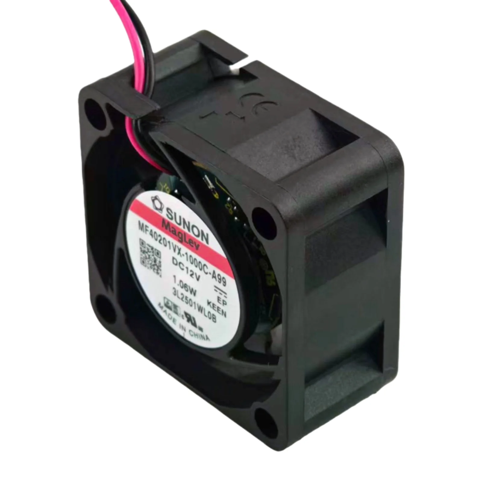 Para SUNON MF40201VX-1000C-A99 40x40x20mm DC 12V ventilador de refrigeración ultrasilencioso, 8000RPM 10.8CFM 27,5dBA, para interruptor de red, enrutador - imagen 3