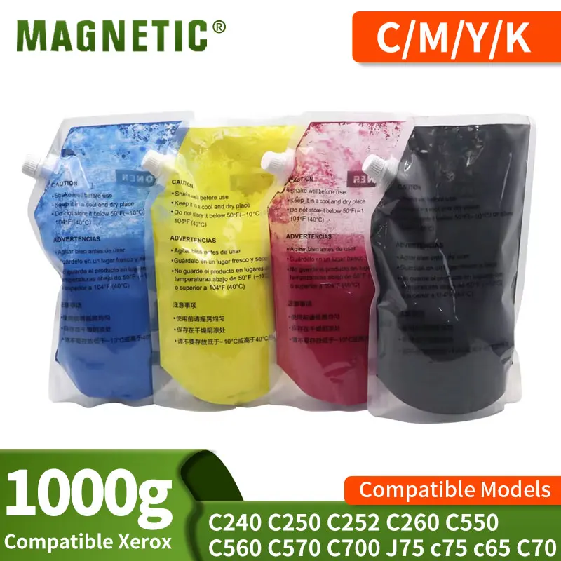 Polvo de tóner C700 Compatible de 1000g, Color para Xerox Dc 242 240 250 252 260 550 560 570 700 J75 c75 c65 C70 C5580, polvo de tóner