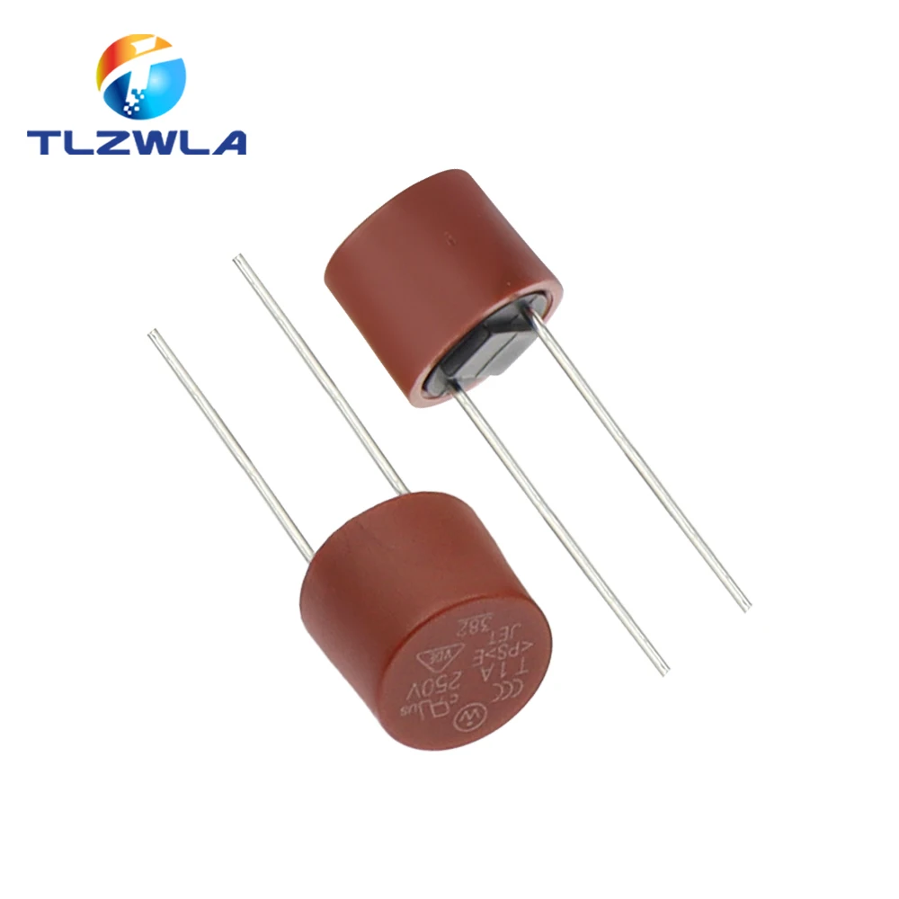 10 Uds fusible redondo de soplado lento 500mA 1A 2A 2.5A 3.15A 4A 5A 6.3A 8A 10A 250V 382 plástico T2A LCD TV placa de alimentación - imagen 5