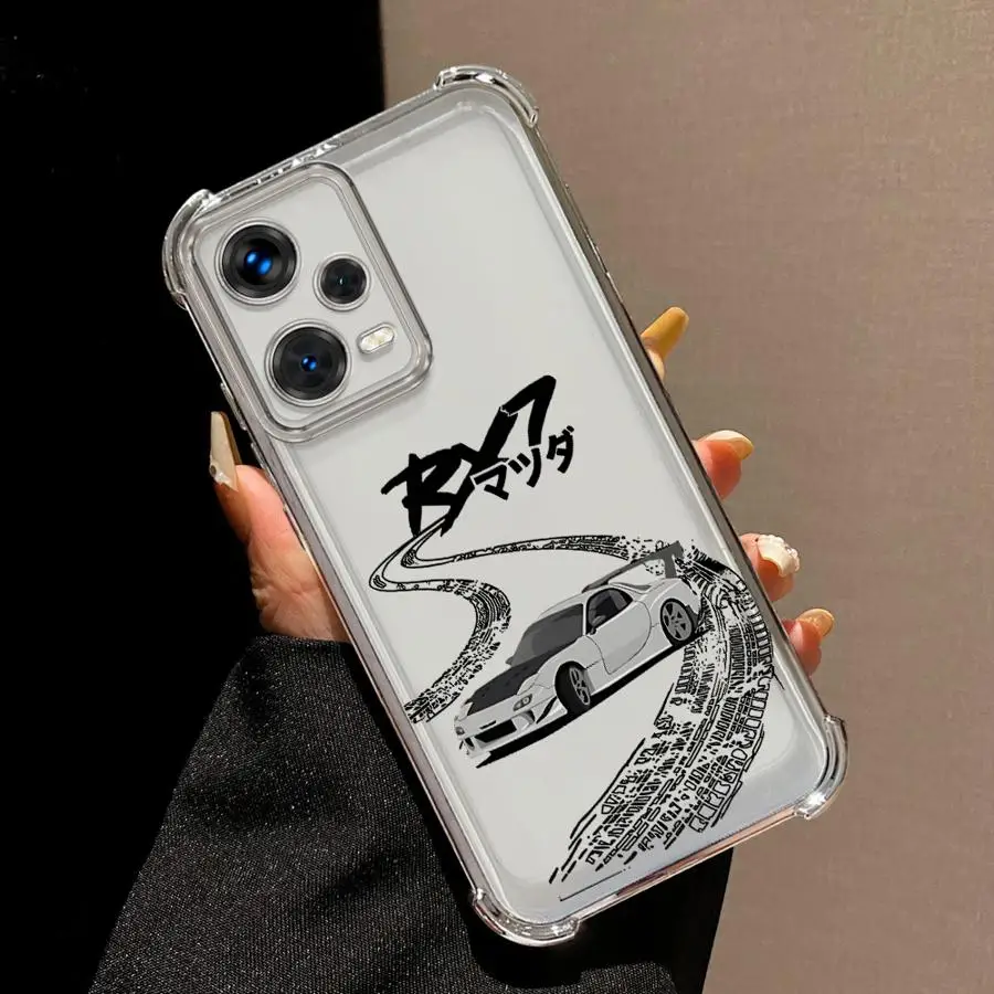 Funda de teléfono para Xiaomi Redmi K80 Pro K80 5G A5 14C A3 13C A3X cubierta transparente japonés JDM Drift Car - imagen 4