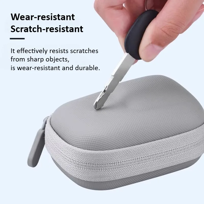 Estuche de transporte para DJI Osmo Action 6, bolsa de almacenamiento pequeña, bolsa de almacenamiento portátil dura de PU, impermeable, accesorios de funda protectora - imagen 3