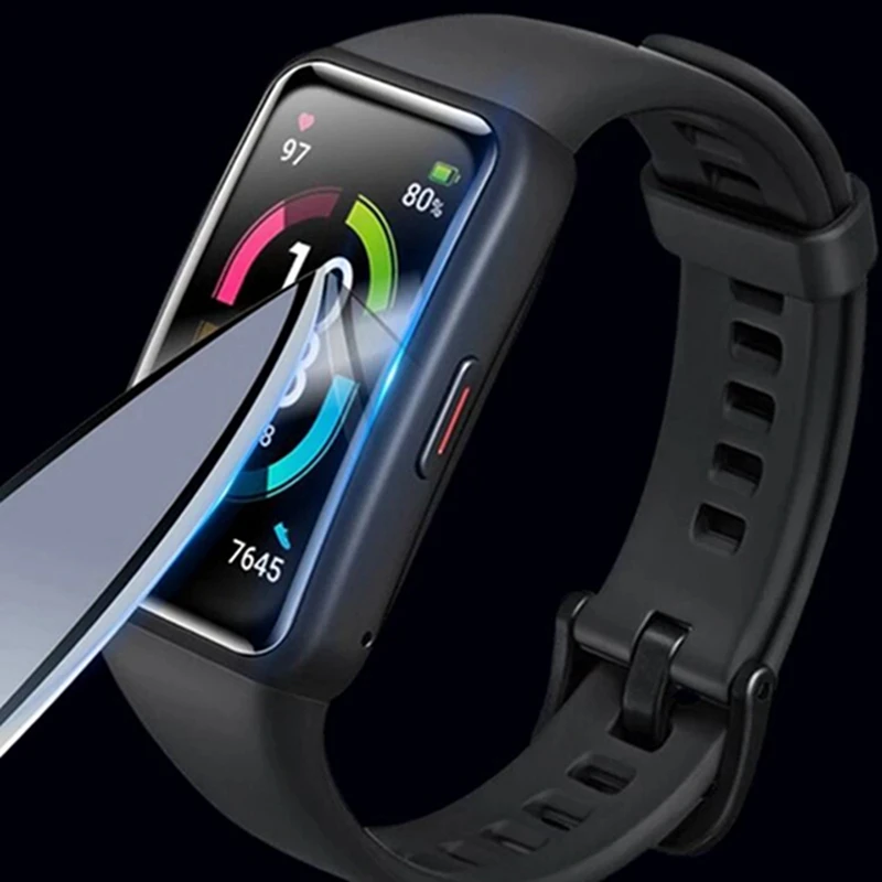 Película protectora de pantalla curvada 3D para Huawei Band 8 7 6 Pro, película de vidrio templado suave para Honor Band 3 4 5, accesorios (no de vidrio) - imagen 4