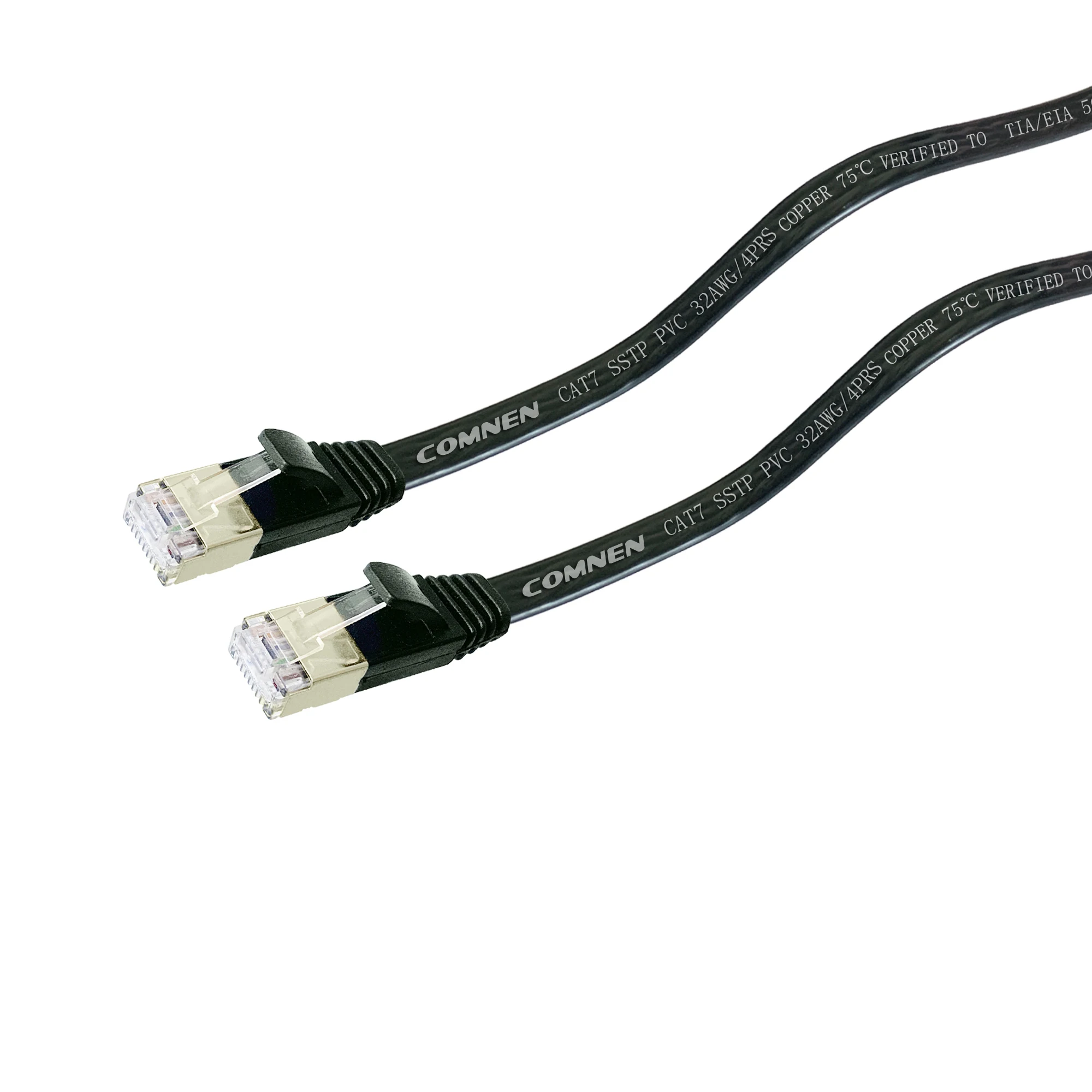 COMNEN-Cable Ethernet CAT 7/6 plano U/FTP de 0,15-10M, Cable de parche Lan Rj45, Cable Cat7 de 10Gbps, Cable LAN de alta velocidad para enrutador PS - imagen 4