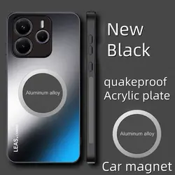 Para Xiaomi Redmi Note 14 funda dura AG mate funda protectora trasera magnética para Redmi Note 14 Pro Plus Note14 4G carcasa de teléfono