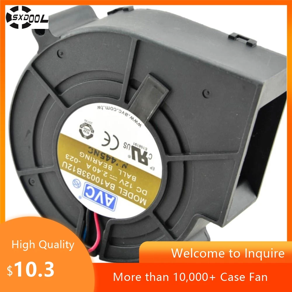 Ba10033b12u ventilador de 97mm para AVC 9733 barbacoa parrilla ventilador de aire violento cuentas rodantes 12v 2.4A potente de alta velocidad