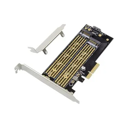 Adaptador PCIe x4 a M.2 NVMe y SATA – Tarjeta de Expansión SSD