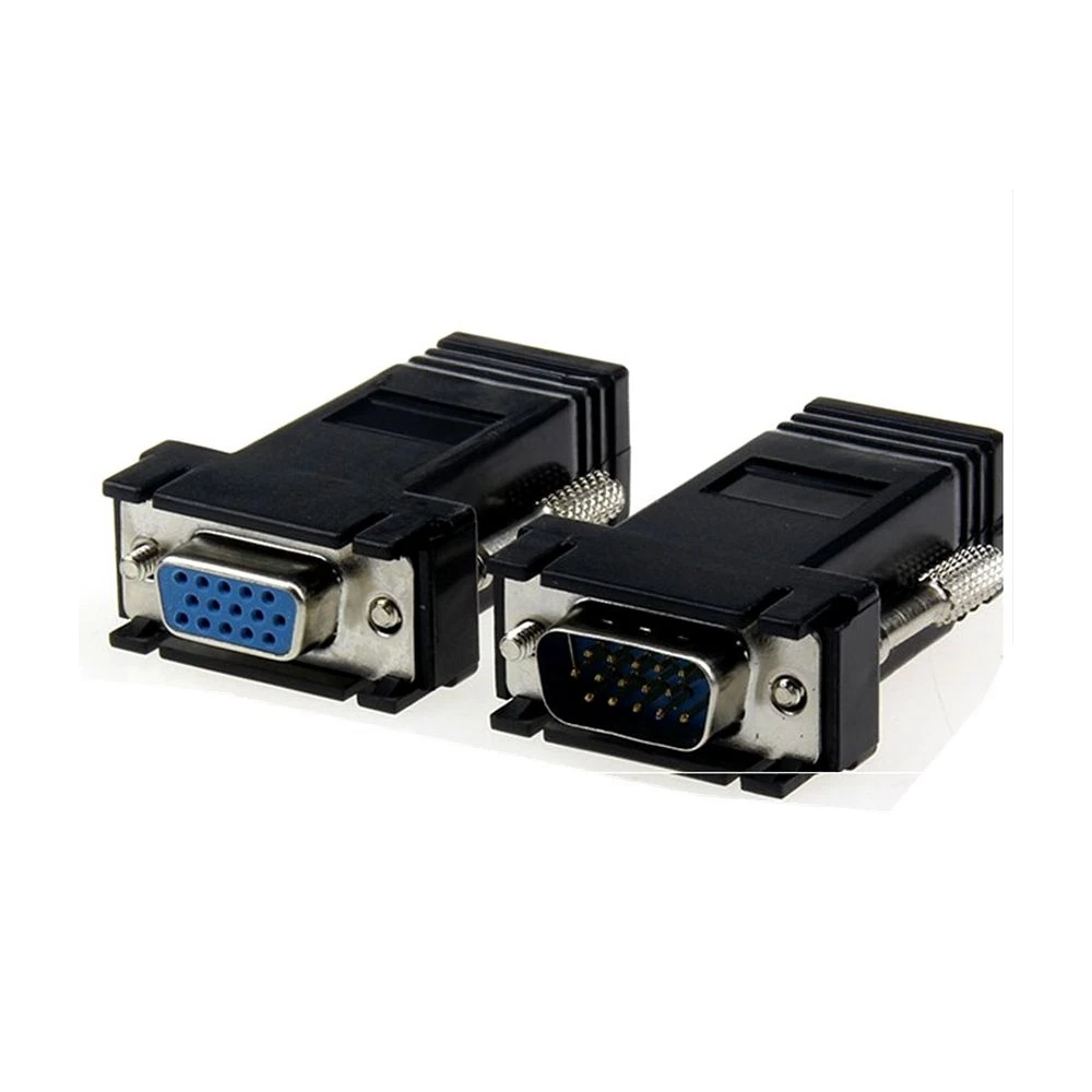 Adaptador Vga a RG45, puerto serie a adaptador RJ45, transmite señal VGA, puerto serie, señal a través del cable de red - imagen 3