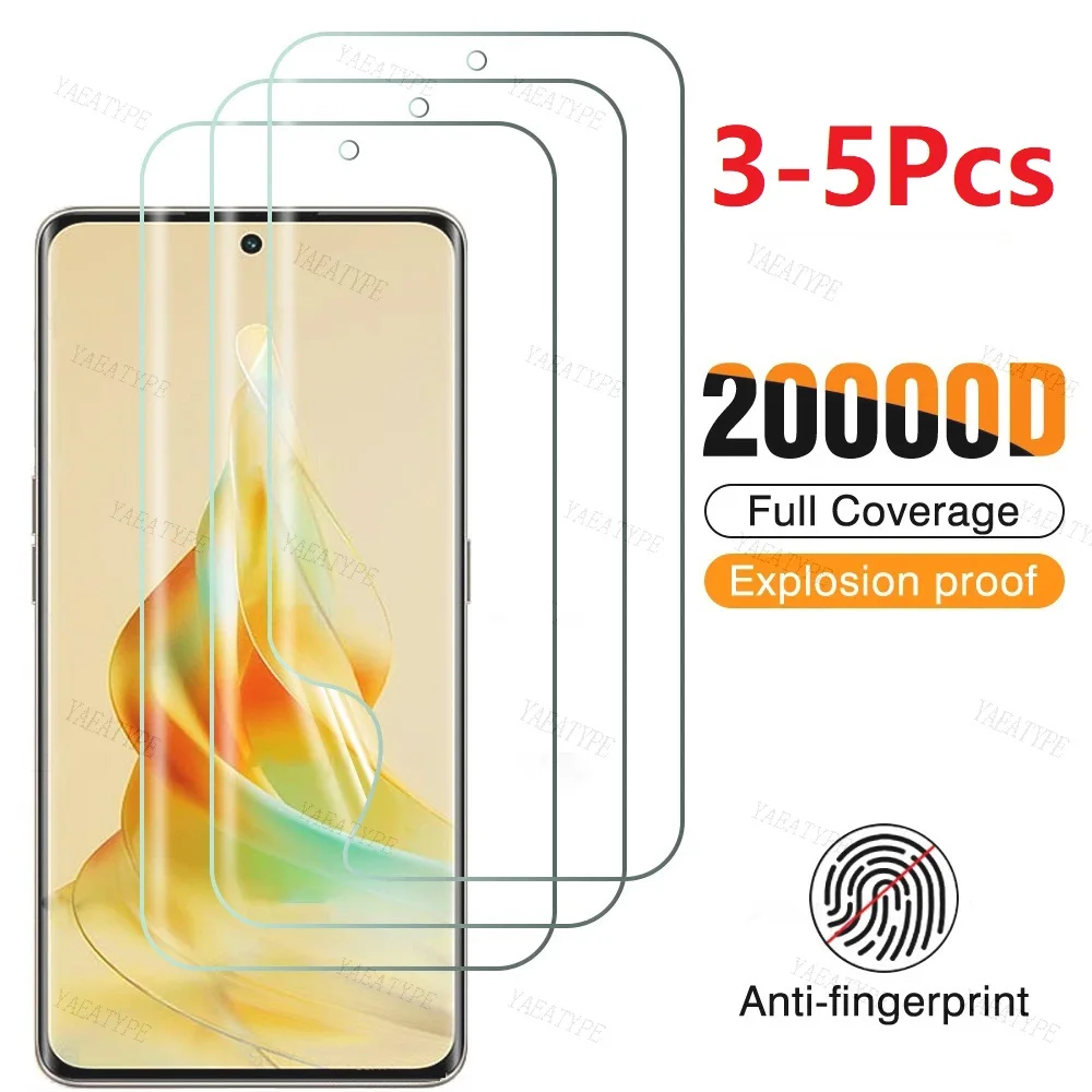 Película de hidrogel para móvil, Protector de pantalla para OPPO Reno 8T, 7 Z, 6, 5, 8 Pro Plus, Find X3, X5 Lite, A17, A52, A72, A92, A96, A97, A98, 3-5 piezas