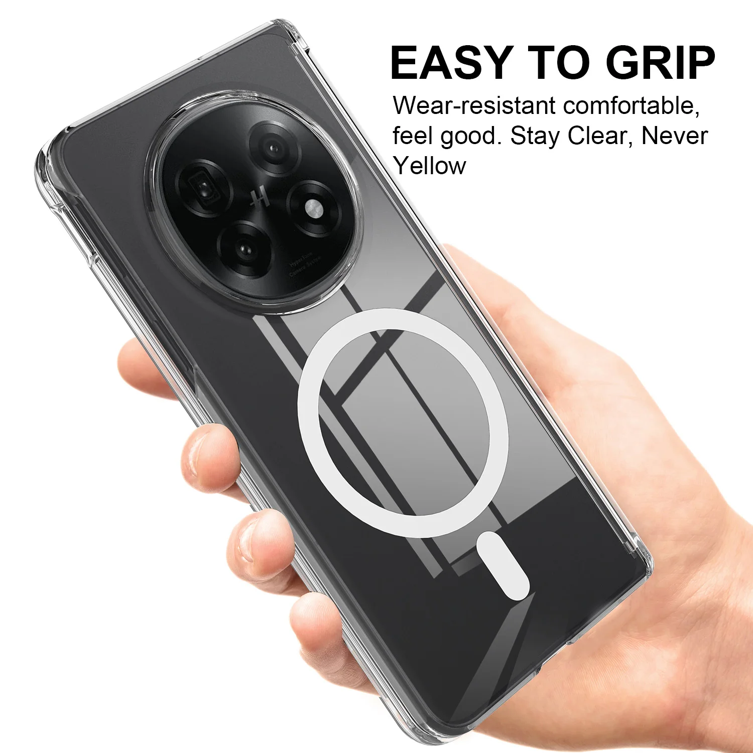 Funda para OPPO Find N5 Oneplus Open2 Magsafe, funda acrílica transparente magnética a prueba de arañazos para Oneplus Open 2 - imagen 4