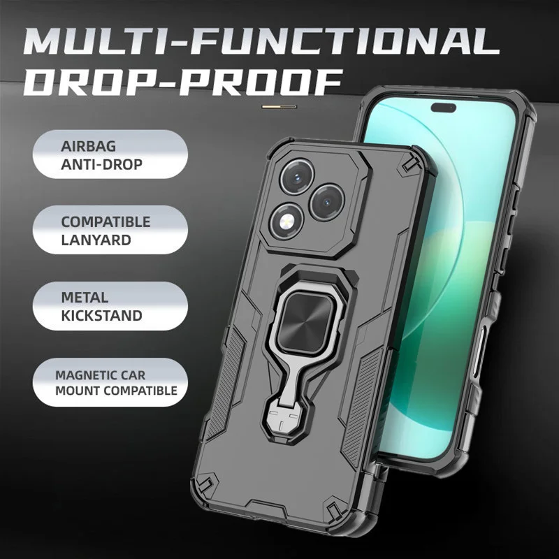 Funda protectora de lente con soporte para Honor 400 Lite 400 Pro 5G, funda con anillo, soporte magnético, Fundas Coque - imagen 2