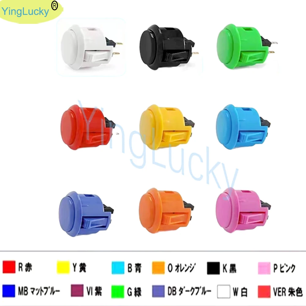 1 Uds. Botón sanwa Original OBSF 30 obsf24 botón de arcade 24mm 30mm interruptor Nintendo MAME raspberry pi botones de repuesto - imagen 5