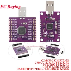 FTDI FT2232HL Adaptador USB a UART RS232 Doble Canal SPI I2C JTAG