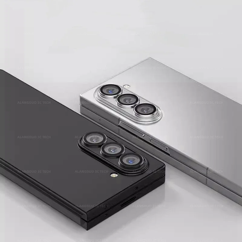 Protector de cámara de Metal 3D para Samsung Galaxy Z Fold 7 6 5 anillo de aleación lente de vidrio Protector para Galaxy Zfold 6 5 tapa de lente trasera - imagen 4