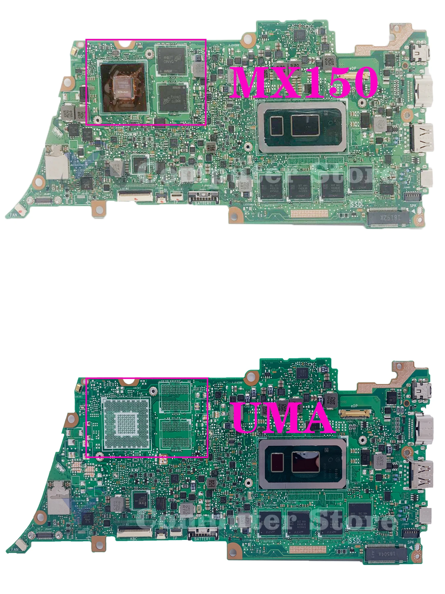 Placa base UX433F para portátil ASUS ZenBook 13, UX433FN, UX433FA, UX433, I3, I5, I7, 8G/16G-RAM, MX150/UMA, 100% prueba OK - imagen 2