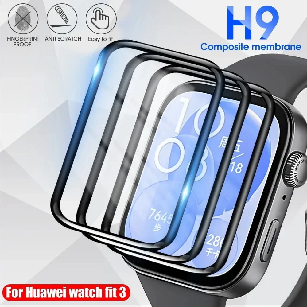 Película 3D 2 uds PMMA para Huawei Watch FIT 3 película protectora de pantalla para Huawei Fit 3 Fit3 Smart Watch (no vidrio)