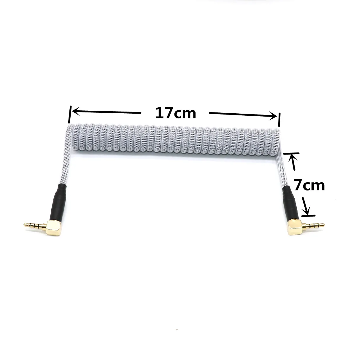 Angitu Sofle-teclado en espiral TRRS, Cables de Audio divididos hechos a mano, Color personalizado - imagen 5