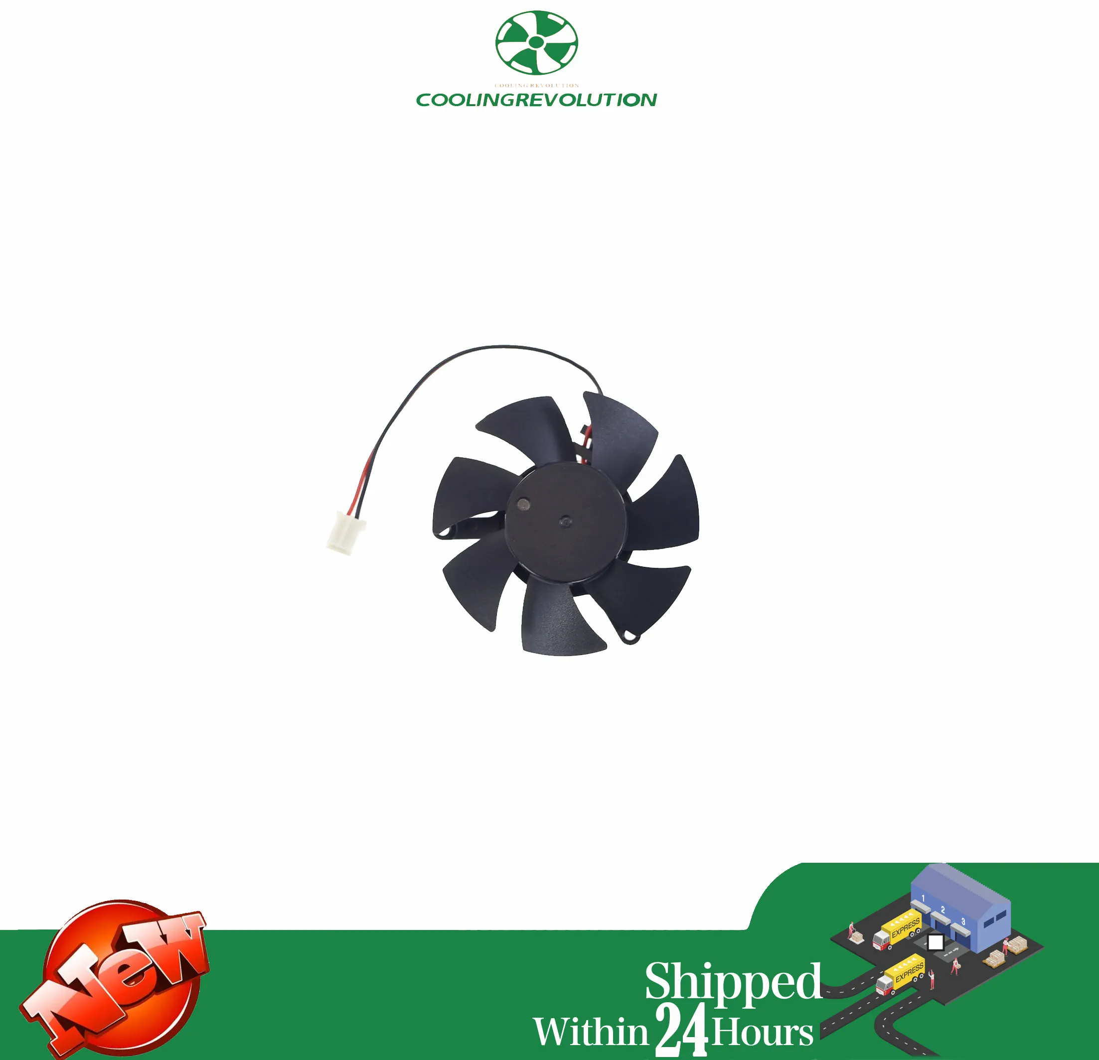 48MM T 125010 Ventilador para tarjeta gráfica SM DC12V 0.15AMP 2Pin - imagen 2