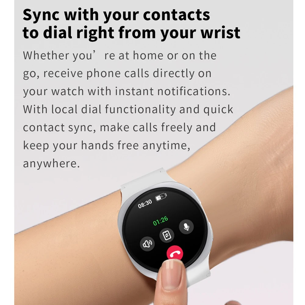 Reloj inteligente con mapa de llamadas de diente azul, navegación, SOS, deportes, relojes de ritmo cardíaco, 8 asistente de voz, recordatorio de información, reloj inteligente, 696 - imagen 3