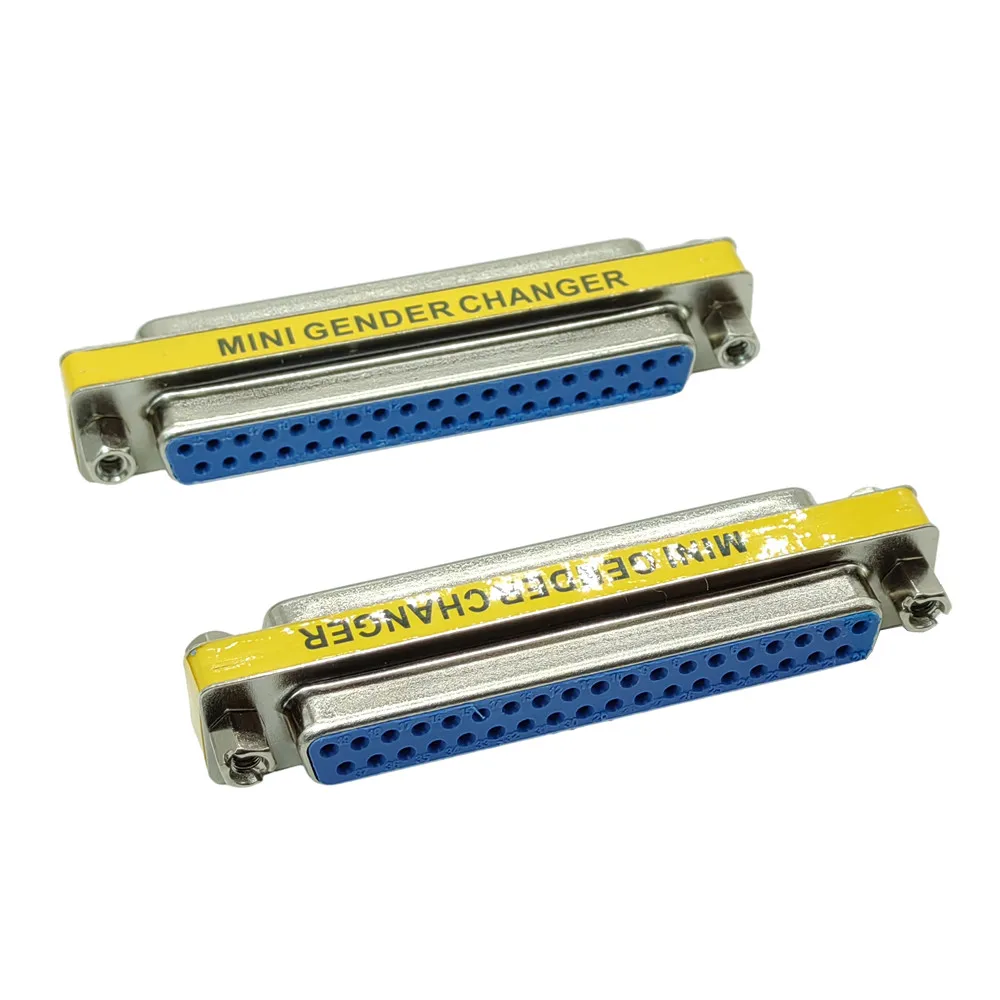 Adaptador DB37 de 37 pines hembra a hembra, conector de puerto serie macho a hembra, conectores D-Sub COM de 37 pines, Mini cambiador de género de 37p - imagen 3