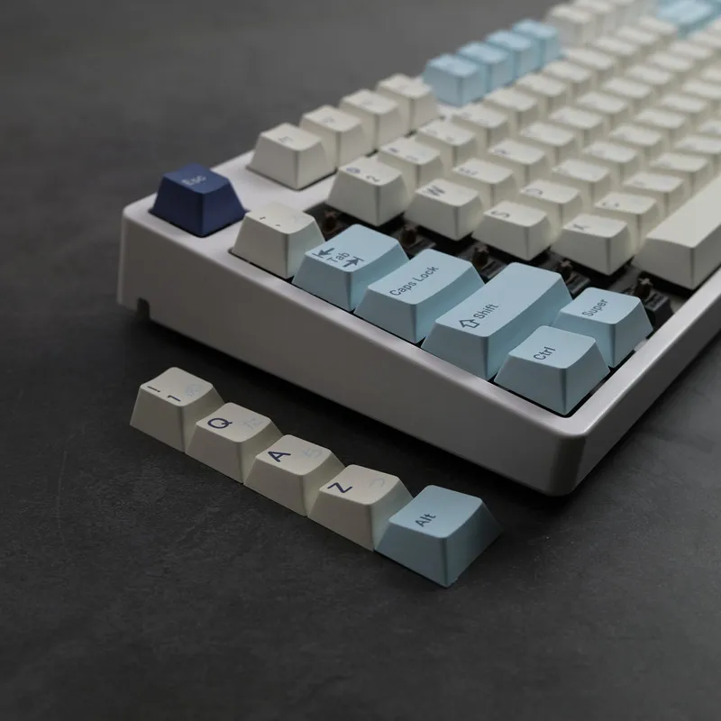 Teclas de leche afrutada de 140 teclas, perfil de cereza, sublimación de tinte, teclas PBT para teclado MX doble B ISO, entrada 2.25u 2.75u, espacio dividido - imagen 5