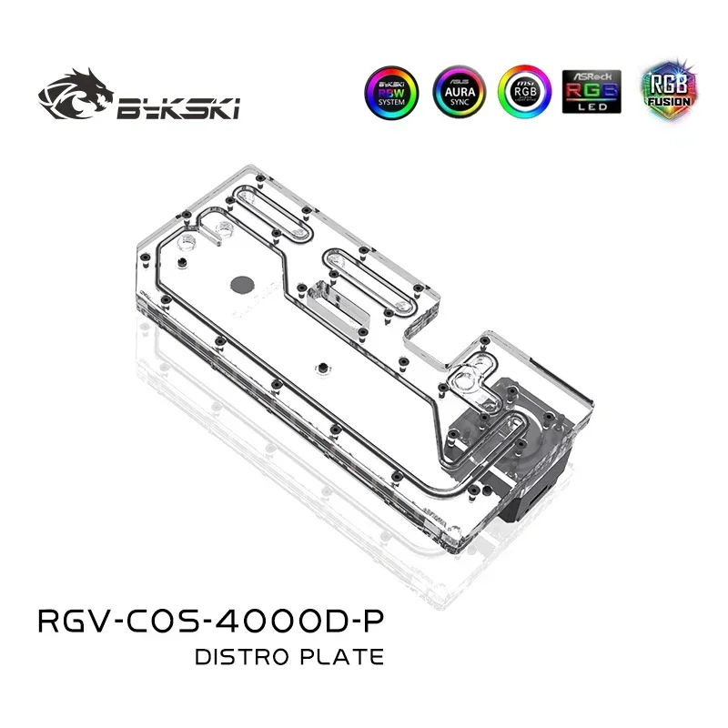 Placa de distribución Bykski para caja de ordenador CORSAIR 4000D para CPU/GPU bloque de refrigeración por agua soporte bomba DDC/RGV-COS-4000D-P - imagen 2