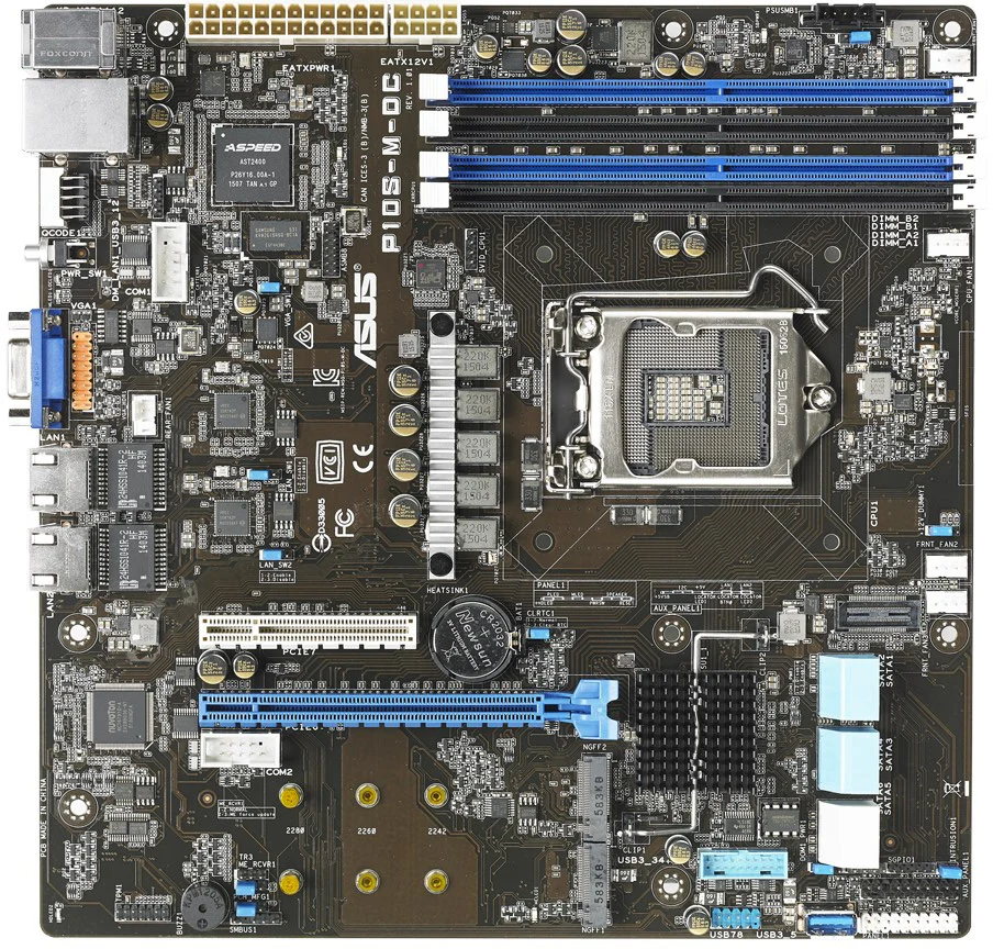 Placa base para servidores ASUS P10S-M-DC intel C232 LGA 1151 DDR4 64GB micro ATX compatible con cpu Intel Xeon serie E3-1200 - imagen 2