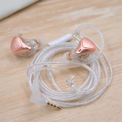 Cable auriculares reforzado con conectores dorados estilo trenzado