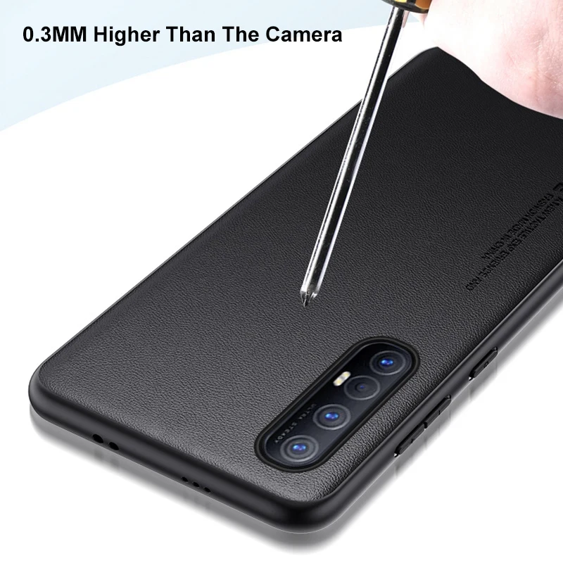 Luxury PU Leather Case For OPPO Reno 3 Pro 5G Reno3 Back Cover Silicone Protection Phone Case For OPPO Find X2 Neo X2 Lite Coque - imagen 5