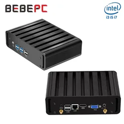 BEBEPC Mini PC Industrial Intel Core i3/i5/i7 con WiFi y Linux
