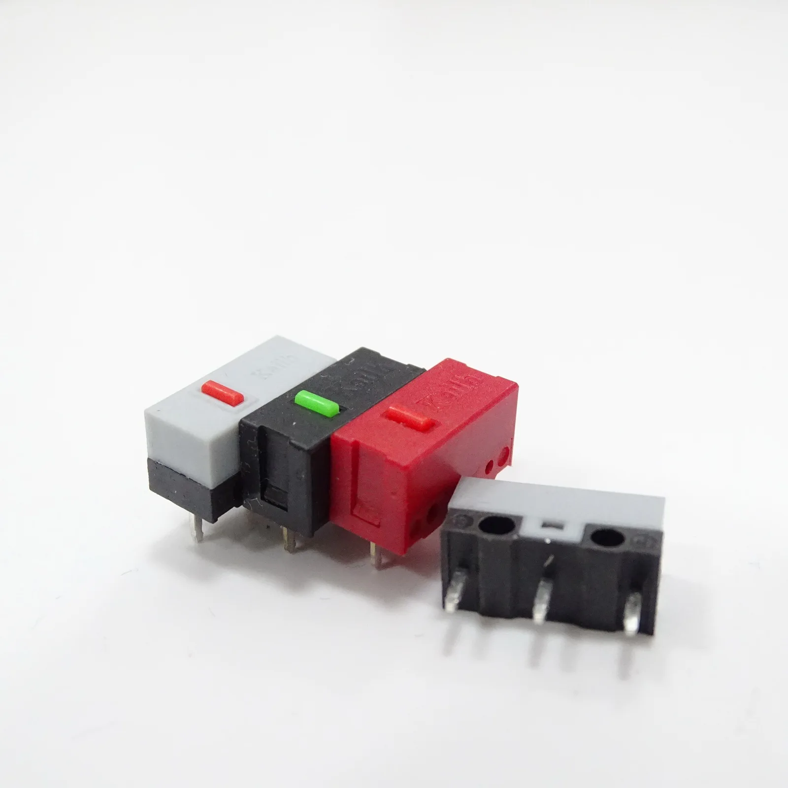 Kailh-Interruptor de botón GM Original, para Esports microinterruptor, ratón verde, azul, punto rojo, 2 unids/lote por paquete