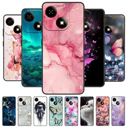 Funda de silicona ZTE Blade A35e/A35/A55 con efecto mármol mate