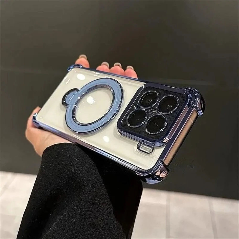 Funda de teléfono transparente para iPhone 17 16 15 14 13 12 11 Pro Max Plus 17 Air 16E soporte Simple funda trasera de silicona suave a prueba de golpes - imagen 2