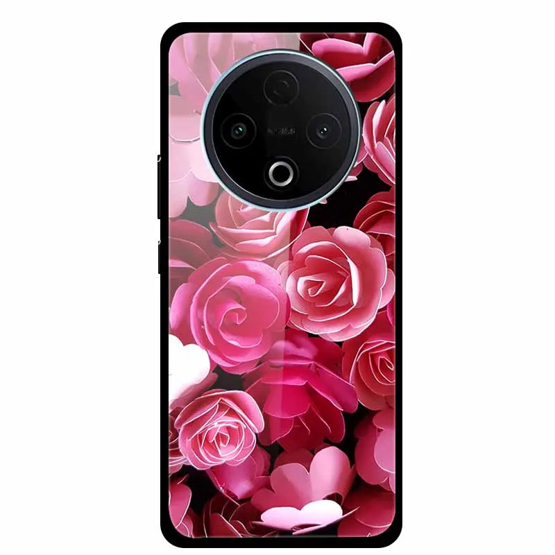 Funda de teléfono de cristal para Vivo Y500 5G 6,77 "V2506A cubierta trasera dura templada de lujo para Vivo Y400 5G Coque Y 400 carcas de Funda de moda - imagen 4