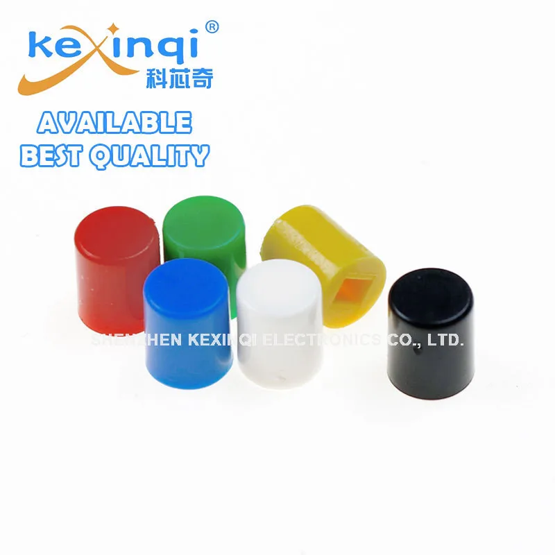 (20 piezas) tapa de interruptor de botón de A06-6X7mm A04-6X10mm para botón de interruptor de bloqueo automático rojo verde amarillo azul blanco negro 5,8*5,8 7*7 8*8 - imagen 3