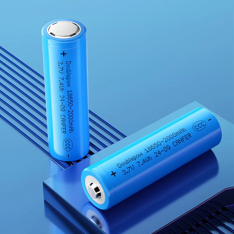 Baterías ICR 18650 2000mAh 3,7 V batería Icr18650 recargable de iones de litio + cargador USB para linterna Radio juguetes lámpara de minería - imagen 3