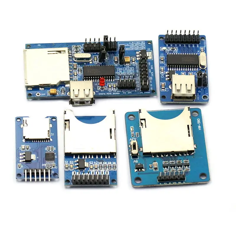 Módulo lector de adaptador de tarjeta Micro SD SDHC TF, pines soldados con interfaz SPI, Chip de conversión de nivel Compatible con Arduino Raspber - imagen 3