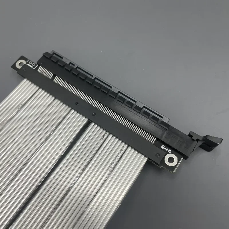 K33VS Cable plateado PCIE PCI Express 4,0 X16 a X16 extensor macho a macho Pcie TX-RX adaptador de extensión directa de señal puente - imagen 4